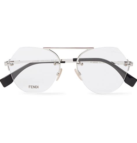 fendi glass price|Fendi rimless glasses.